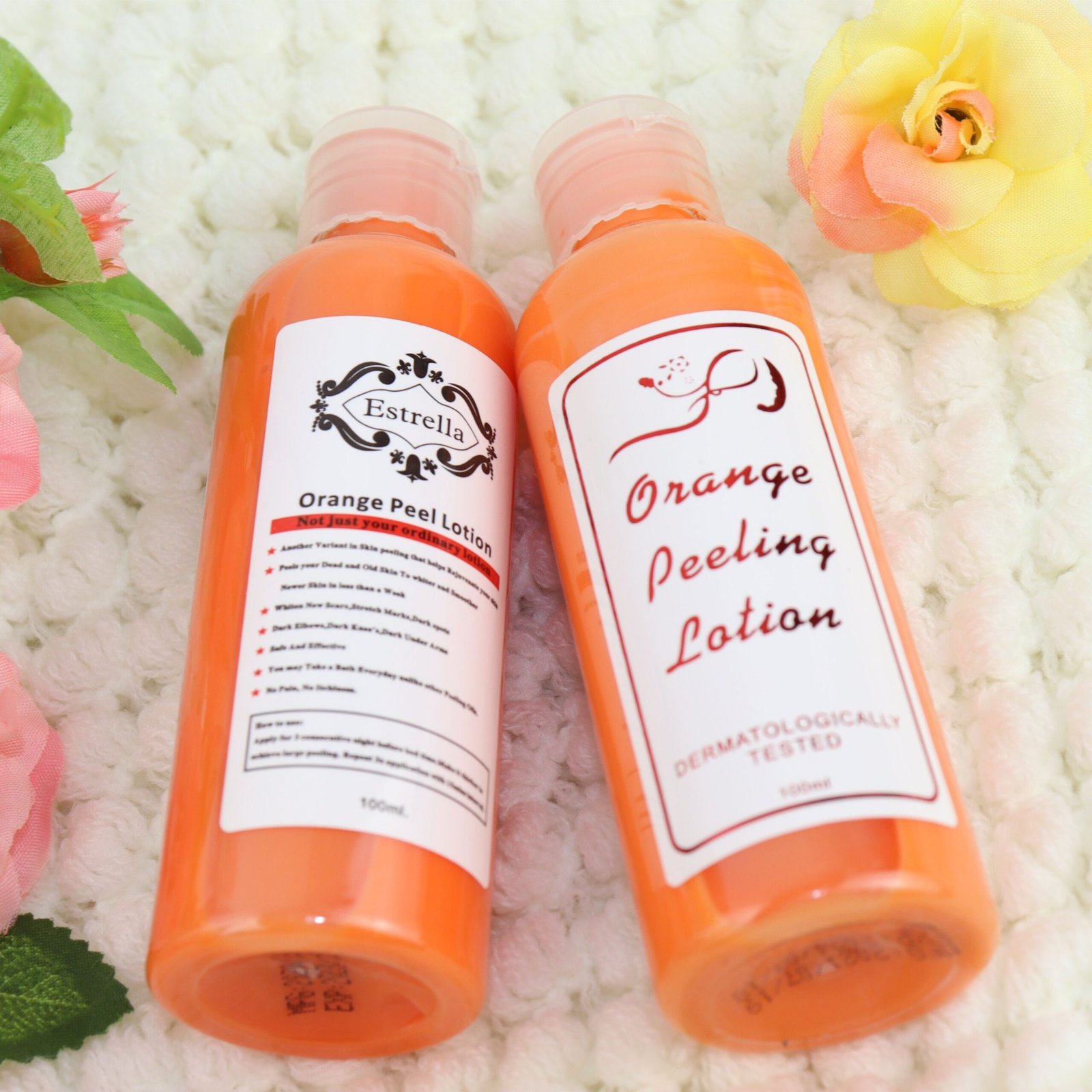 Lotion Pour Le Corps Éclaircissant Bio Orange Peeling Lotion Produit De Soins De La Peau – Image 2