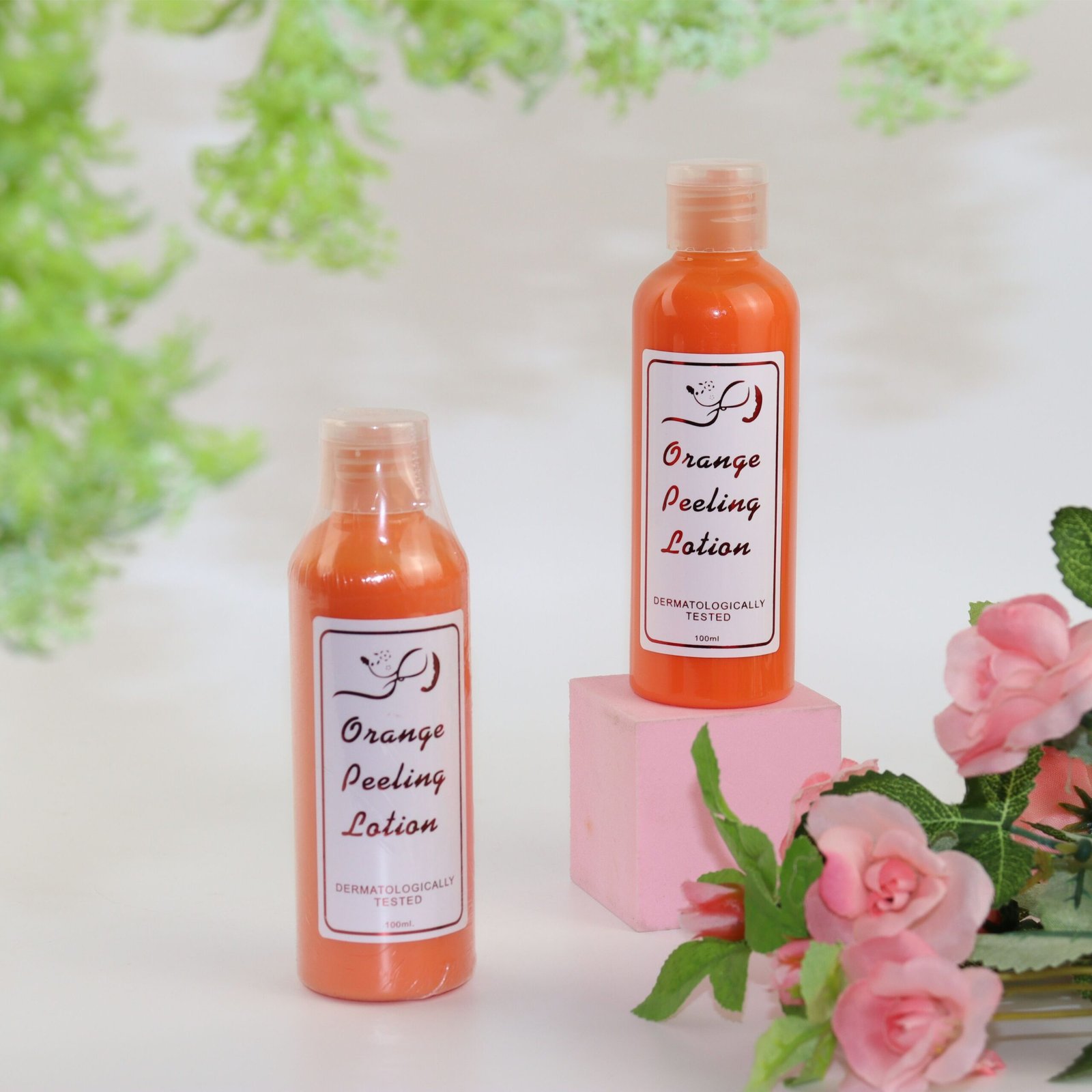 Lotion Pour Le Corps Éclaircissant Bio Orange Peeling Lotion Produit De Soins De La Peau – Image 4
