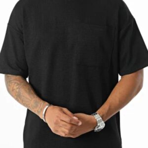 Tee Shirt Poche Oversize Noir