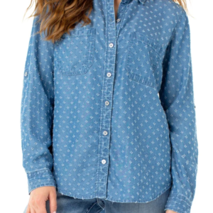 Chemise à languette enroulable Clip Dot