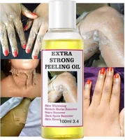 Huile exfoliante jaune, huile exfoliante pour peaux foncées, huile exfoliante extra forte, gommage pour la peau, solution exfoliante éclaircissante, pour éliminer les cellules mortes.