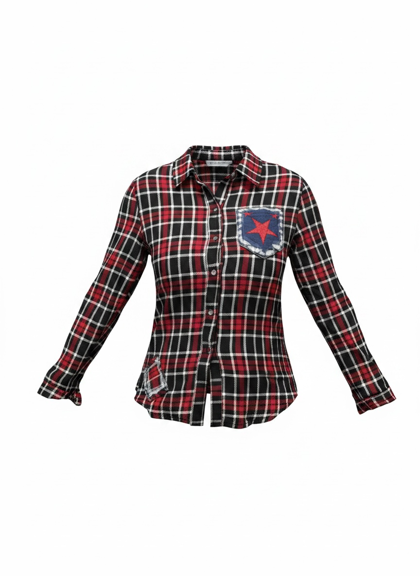 Chemisier western à carreaux Haut qualité slime pour femme, vêtements western, différents couleur
