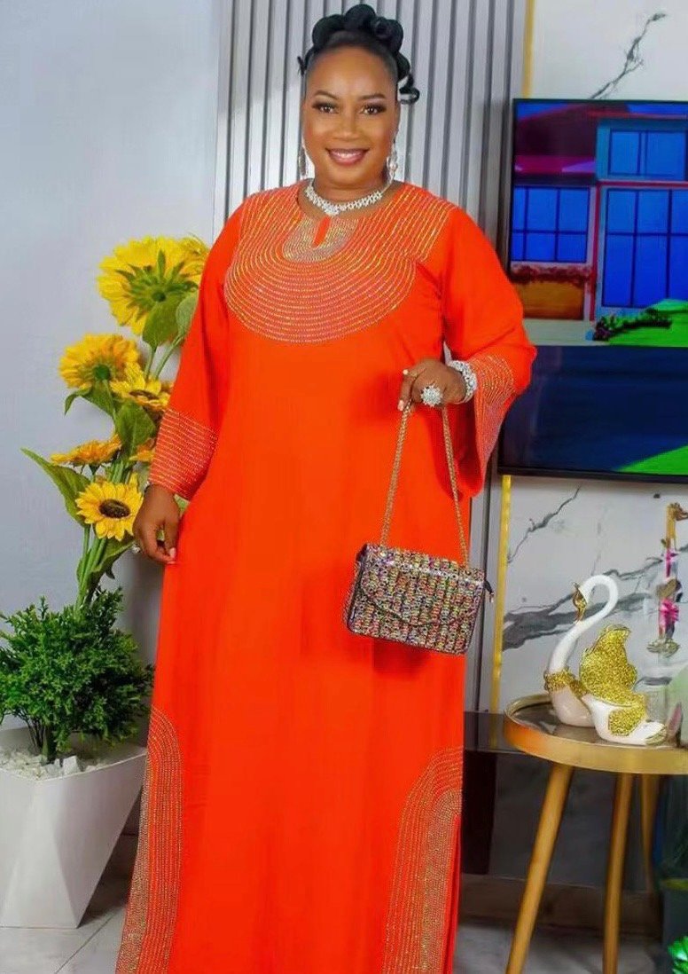 Nouvelles robes africaines mode long kimono strass enduit africain traditionnel cape africaine robe africaine vêtements africains robe femme africaine – Image 7