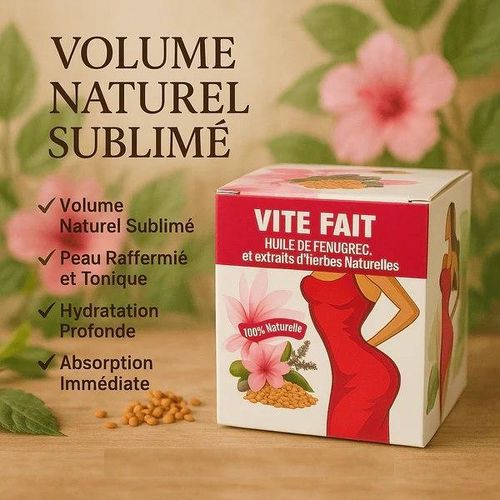 Crème VITE FAIT à l'Huile de Fenugrec & Extraits d'Herbes Naturelles 150mL