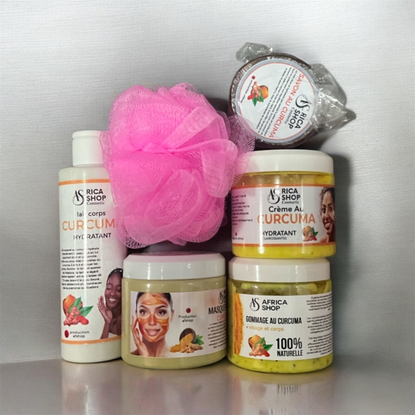 Gamme glow composé de (crème, masque,gommage, savon,lait corps) .