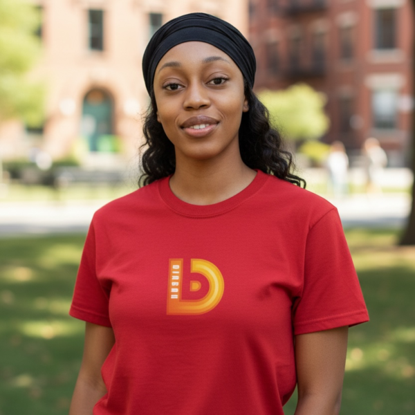 t-shirt à col rond différents couleurs présente un graphique marque "diabah"